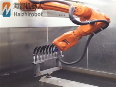 豪运国际倒装喷涂机器人视频案例
